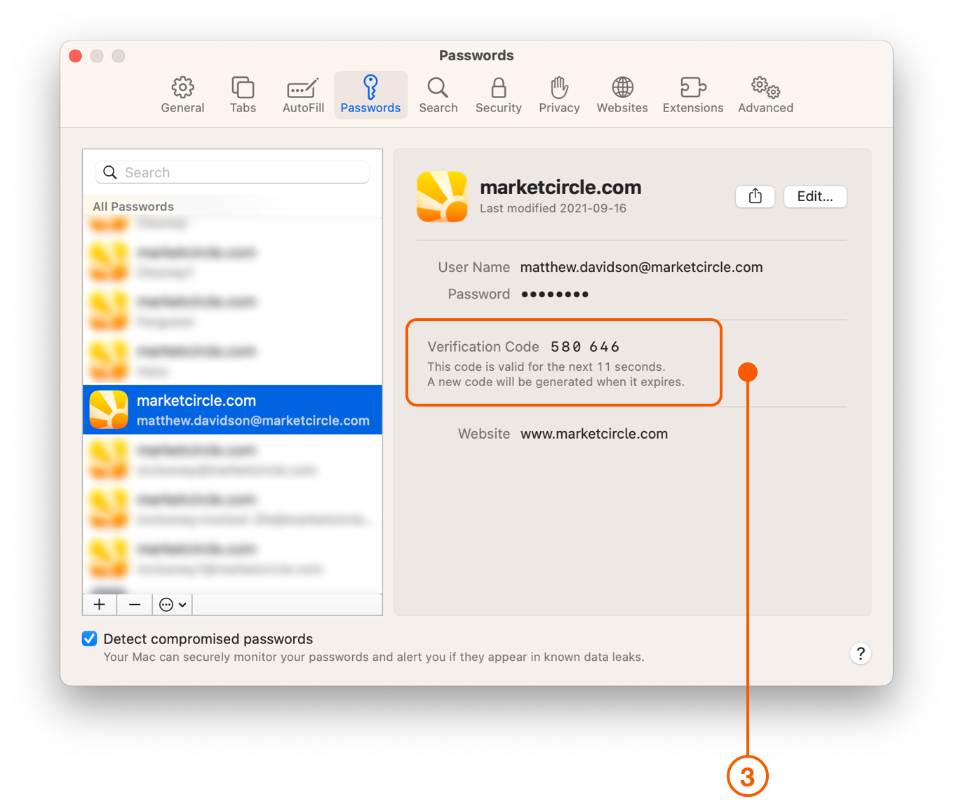 Login associated with verifcation code