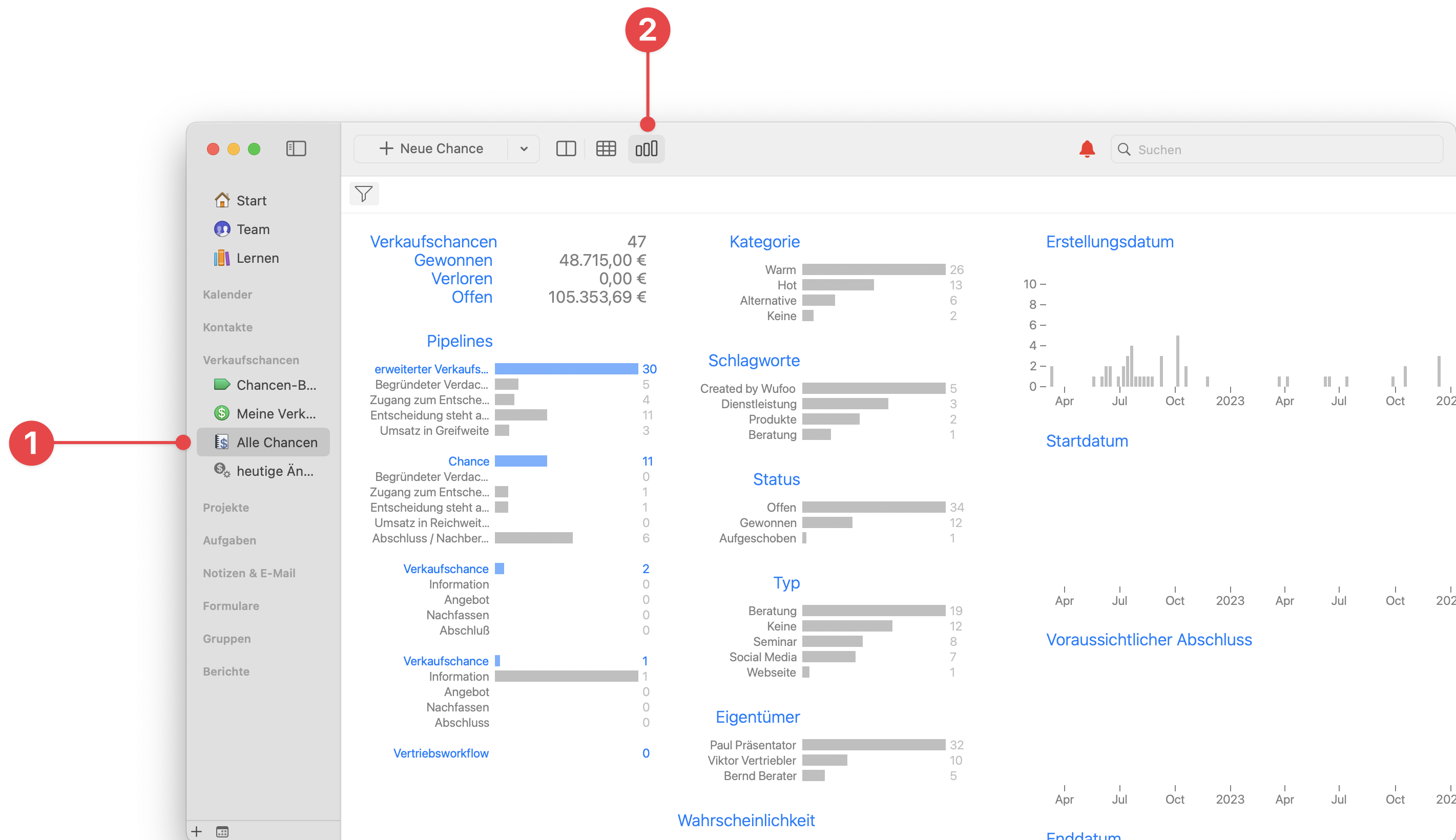 All Opportunities Sidebar showing Insight View